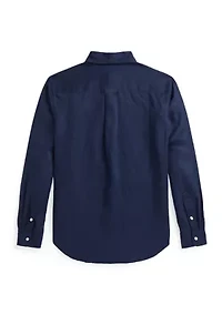 Boys 8-20 Linen Shirt