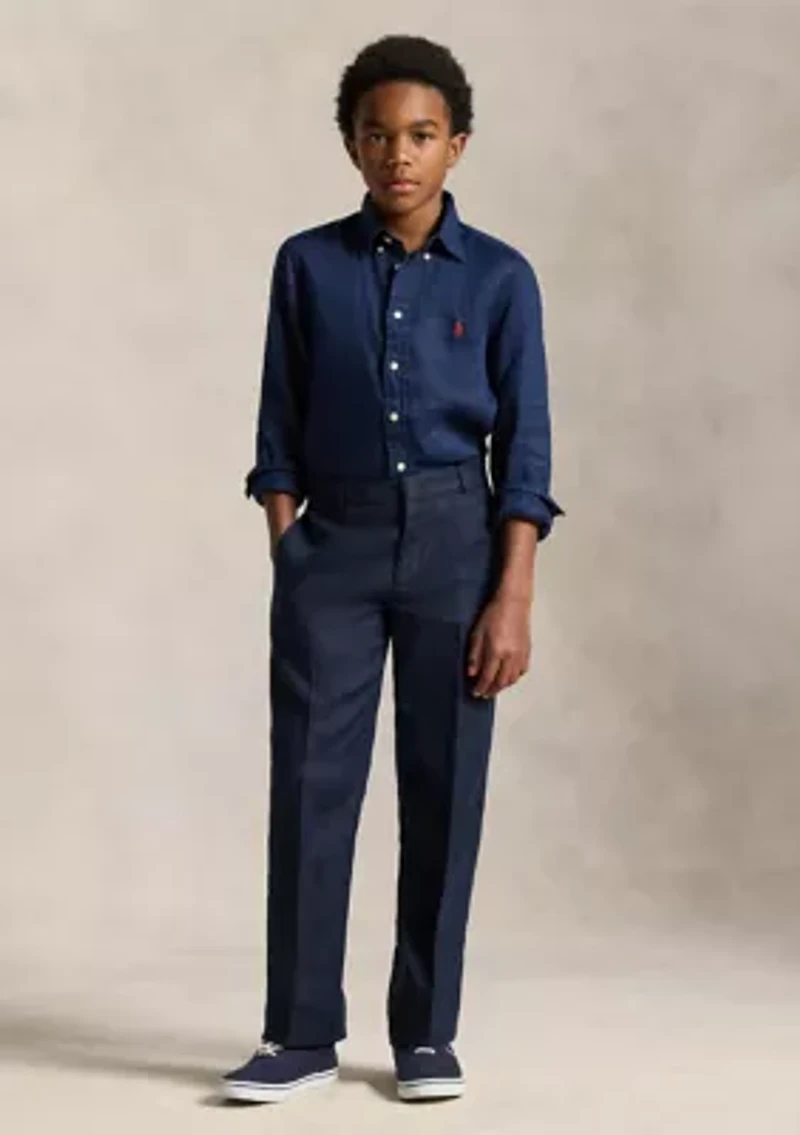 Boys 8-20 Linen Shirt