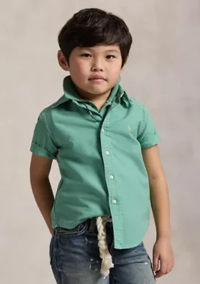 Boys - Cotton Oxford Short Sleeve Shirt