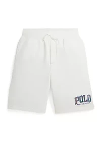 Boys 8-20 Madras Logo Fleece Shorts