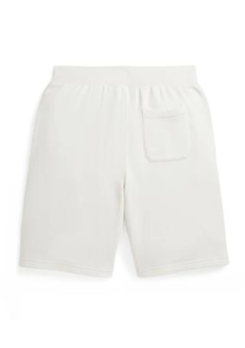 Boys 8-20 Madras Logo Fleece Shorts