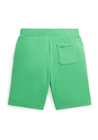 Boys 8-20 Madras Logo Fleece Shorts