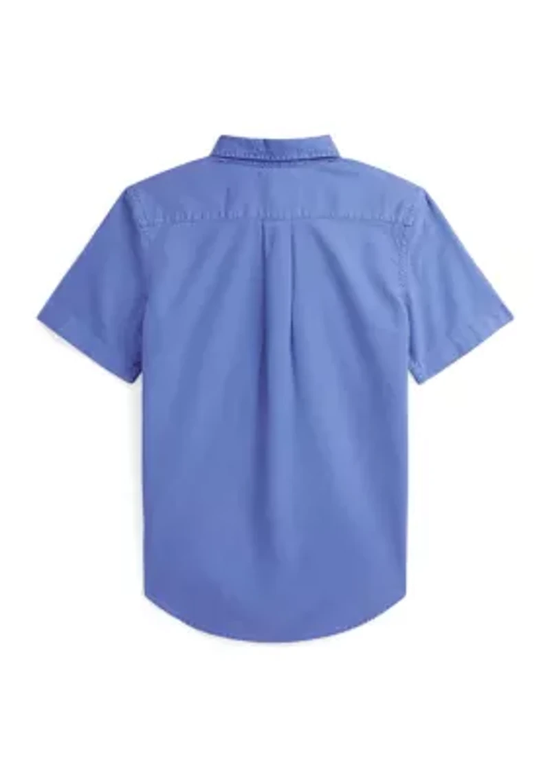 Boys - Cotton Oxford Short Sleeve Shirt