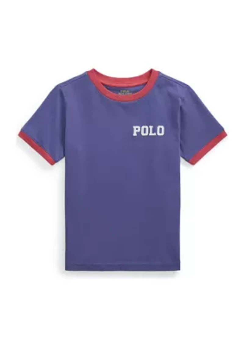Boys 2-7 Logo Cotton Jersey Ringer T-Shirt
