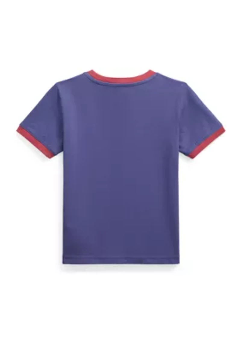 Boys 2-7 Logo Cotton Jersey Ringer T-Shirt