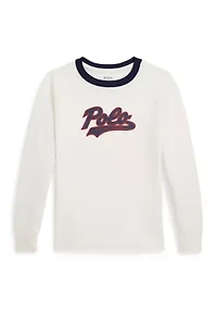 Boys 2-7 Logo Cotton Long Sleeve T-Shirt