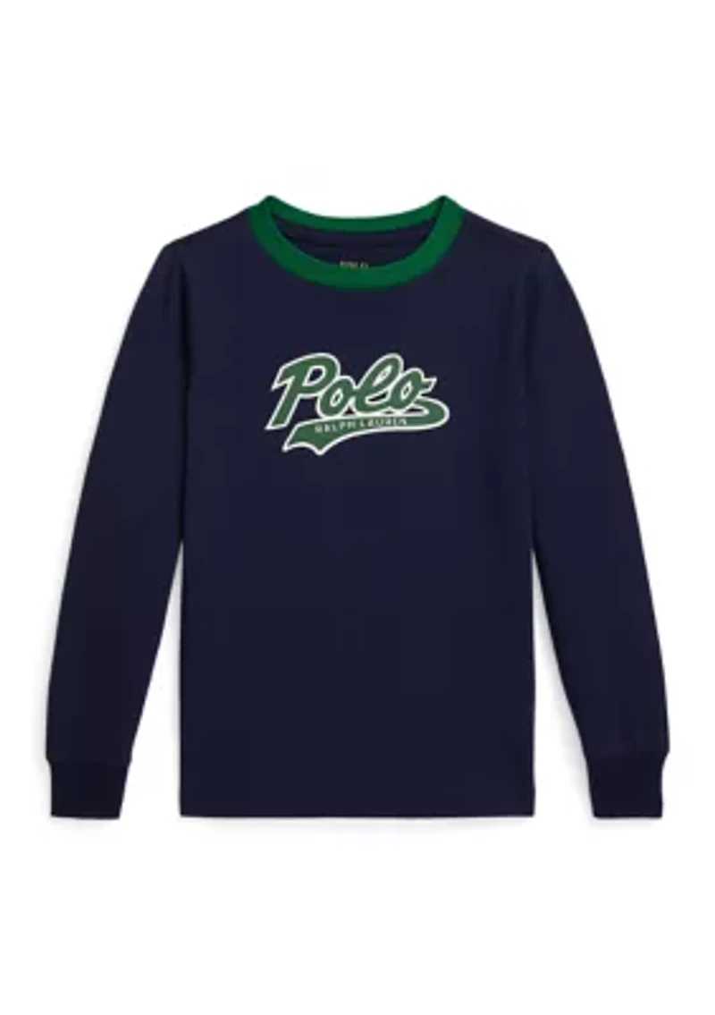 Boys 2-7 Logo Cotton Long Sleeve T-Shirt