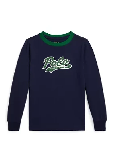 Boys 2-7 Logo Cotton Long Sleeve T-Shirt