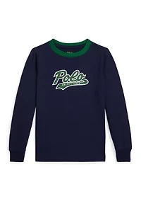 Boys 2-7 Logo Cotton Long Sleeve T-Shirt