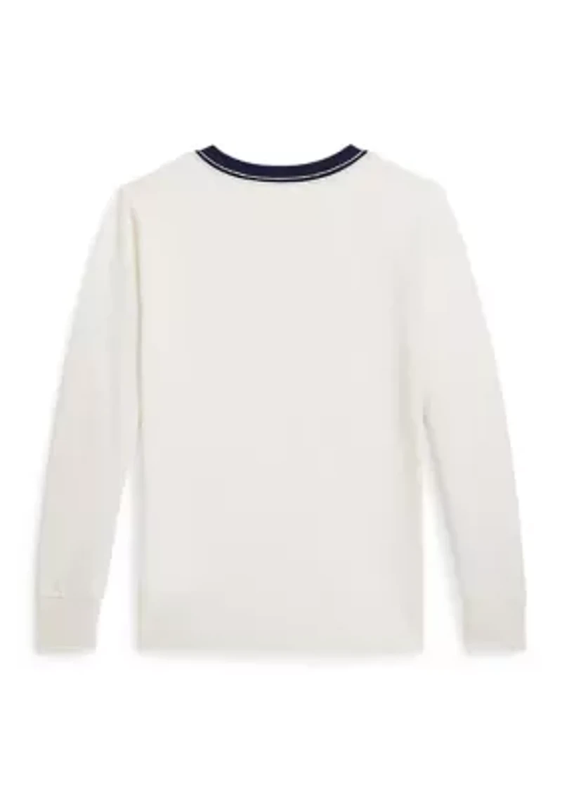 Boys 2-7 Logo Cotton Long Sleeve T-Shirt