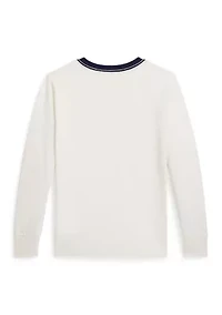 Boys 2-7 Logo Cotton Long Sleeve T-Shirt