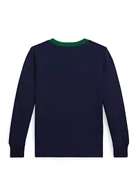 Boys 2-7 Logo Cotton Long Sleeve T-Shirt