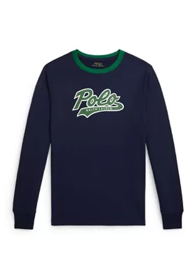 Boys 8-20 Logo Cotton Long-Sleeve Tee