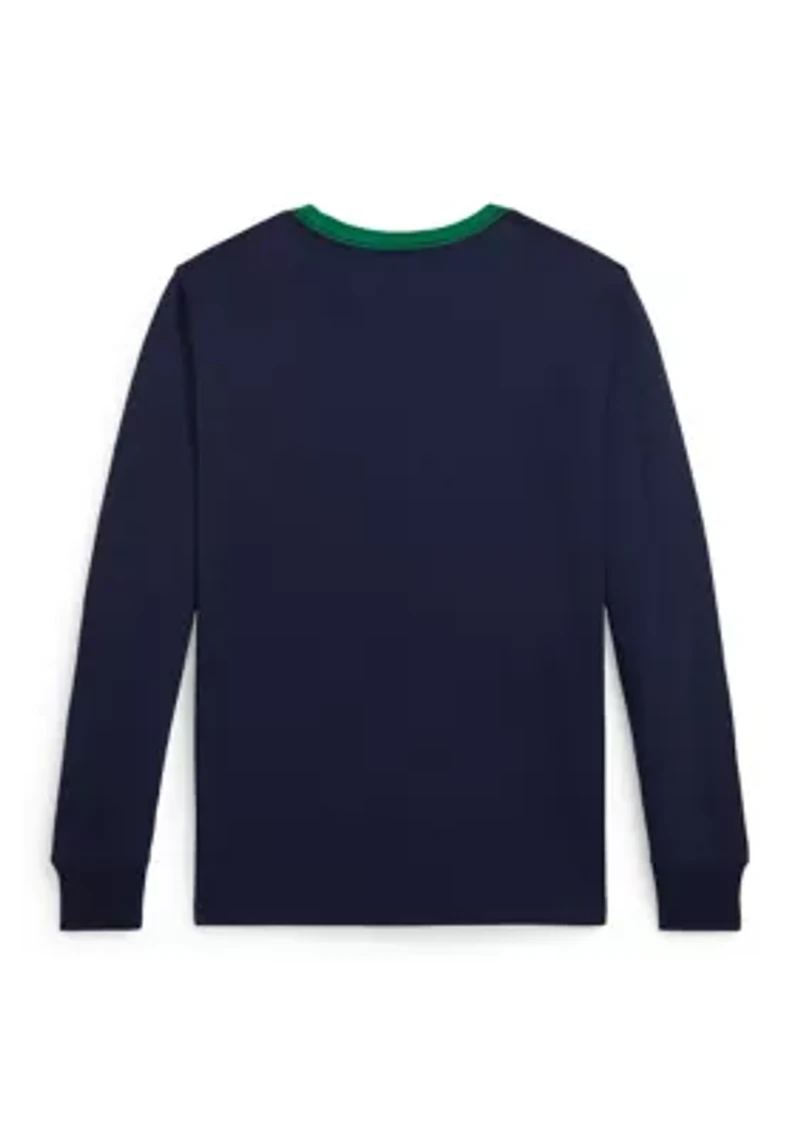 Boys 8-20 Logo Cotton Long-Sleeve Tee