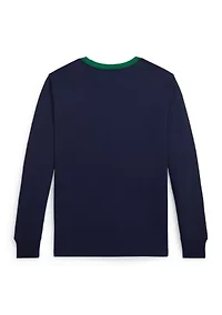 Boys 8-20 Logo Cotton Long-Sleeve Tee