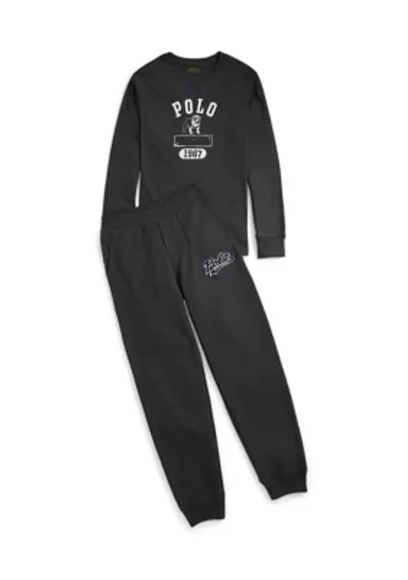 Boys 8-20 Logo Fleece Jogger Pants