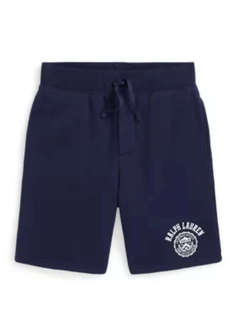 Boys 8-20 Logo Crest Fleece Shorts