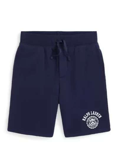 Boys 8-20 Logo Crest Fleece Shorts