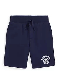 Boys 8-20 Logo Crest Fleece Shorts