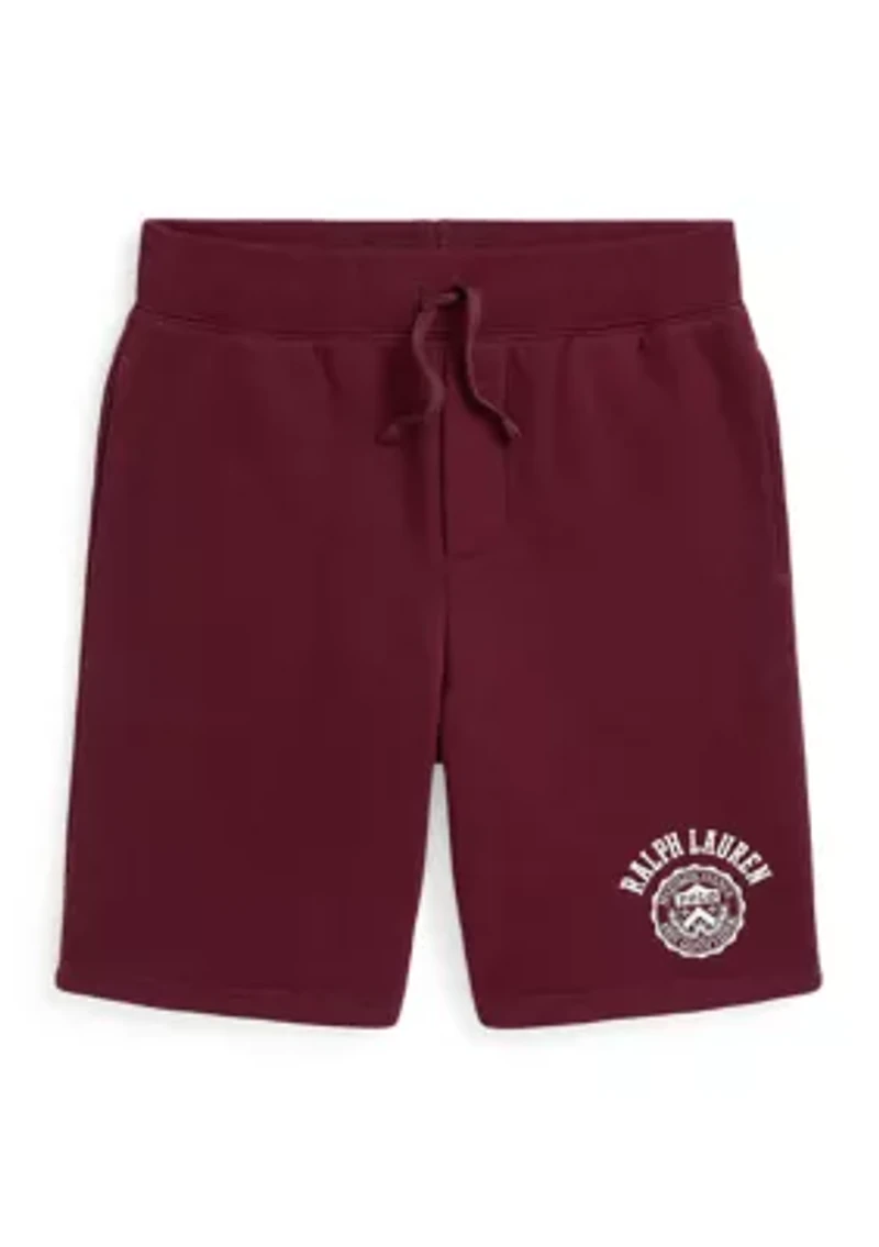 Boys 8-20 Logo Crest Fleece Shorts