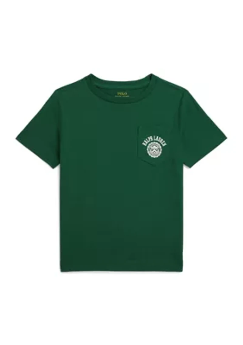 Boys 2-7 Logo Cotton Jersey Pocket Tee
