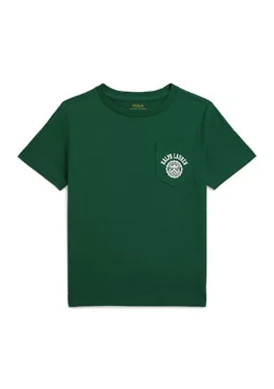 Boys 2-7 Logo Cotton Jersey Pocket Tee