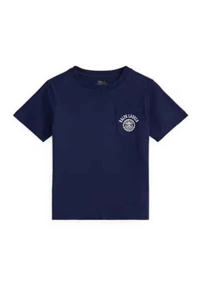Boys 2-7 Logo Cotton Jersey Pocket Tee