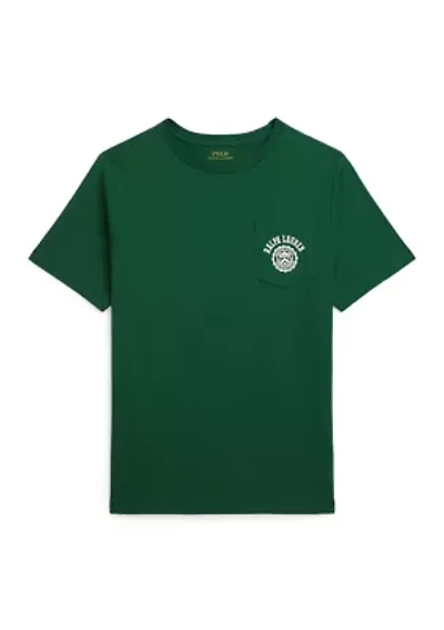 Boys 8-20 Logo Cotton Jersey Pocket Tee