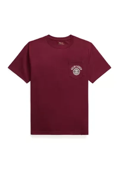 Boys 8-20 Logo Cotton Jersey Pocket Tee