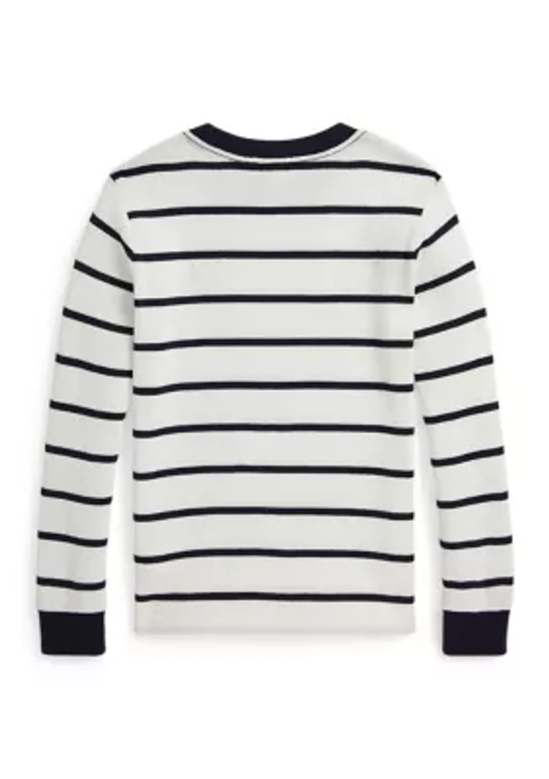 Boys 2-7 Striped Waffle Cotton Long-Sleeve T-Shirt