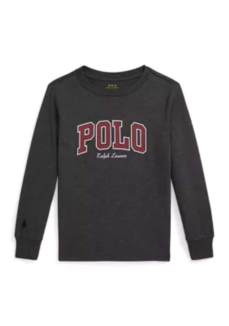 Boys 2-7 Logo Cotton Long-Sleeve T-Shirt