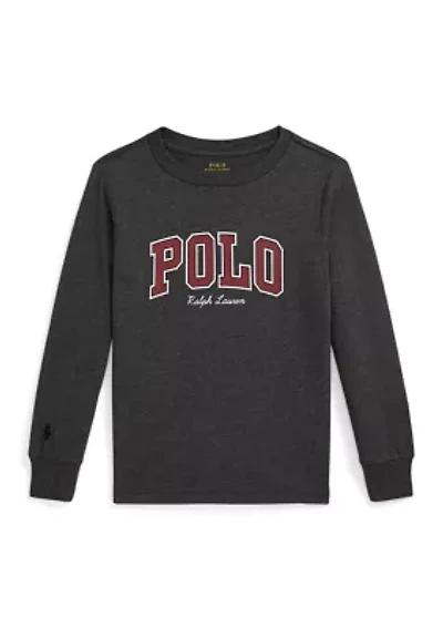Boys 2-7 Logo Cotton Long-Sleeve T-Shirt