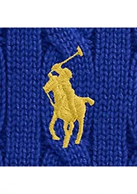 Boys 8-20 Cable Knit Cotton 1/4 Zip Sweater