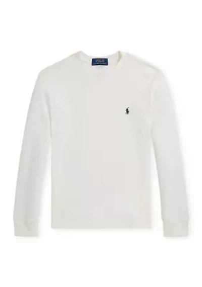Boys 8-20 Waffle-Knit Cotton Long-Sleeve Tee