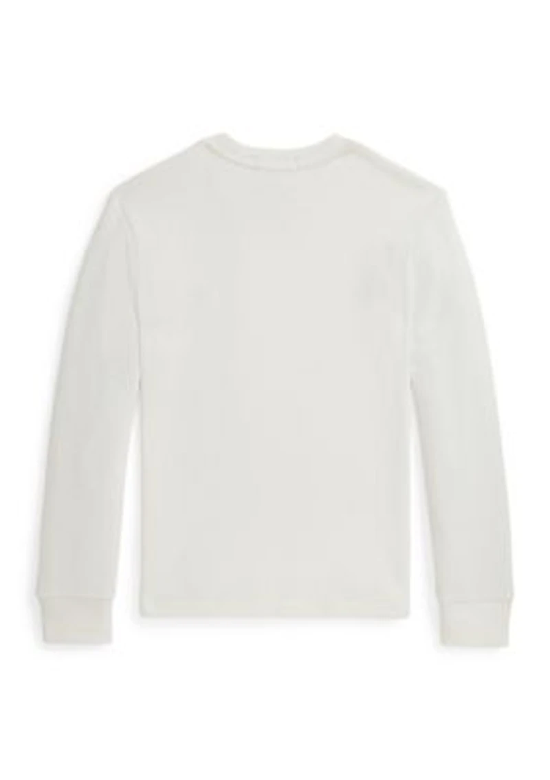 Boys 8-20 Waffle-Knit Cotton Long-Sleeve Tee