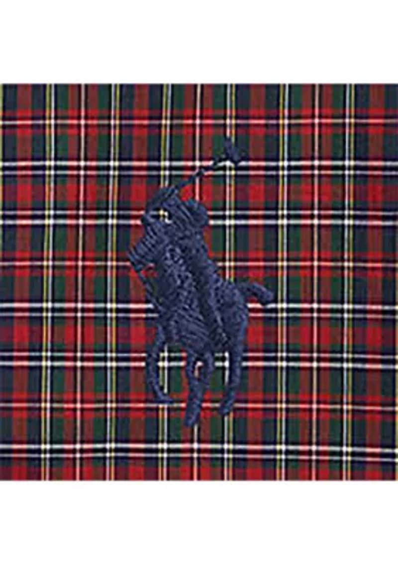 Boys 8-20 Plaid Cotton Poplin Shirt