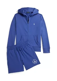 Boys 8-20 Logo Cotton Jersey Short