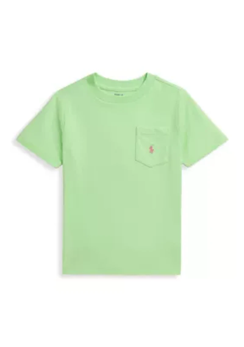 Boys 2-7 Cotton Jersey Pocket T-Shirt