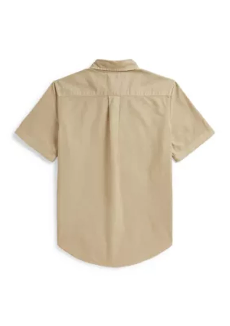 Boys 8-20 Garment-Dyed Cotton Oxford Shirt