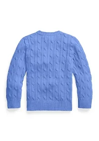 Boys 2-7 Cable Knit Cotton Sweater