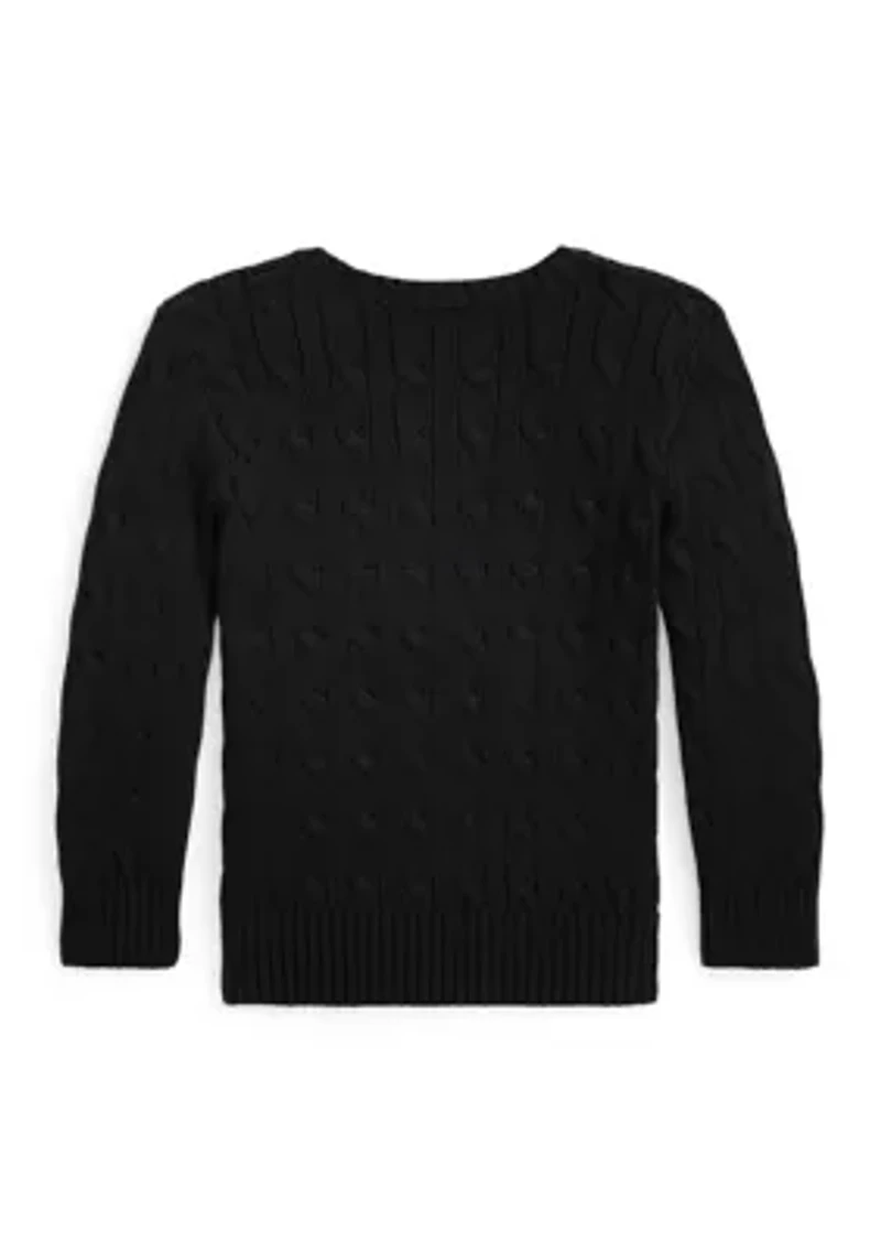 Boys 2-7 Cable Knit Cotton Sweater