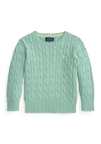 Boys 2-7 Cable-Knit Cotton Sweater