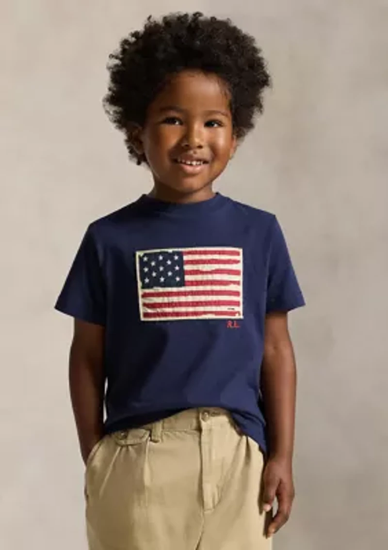 Boys 2-7 Flag Cotton Jersey T-Shirt