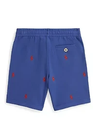 Boys 2-7 Polo Pony Cotton Mesh Shorts