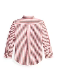 Boys 2-7 Plaid Cotton Poplin Shirt