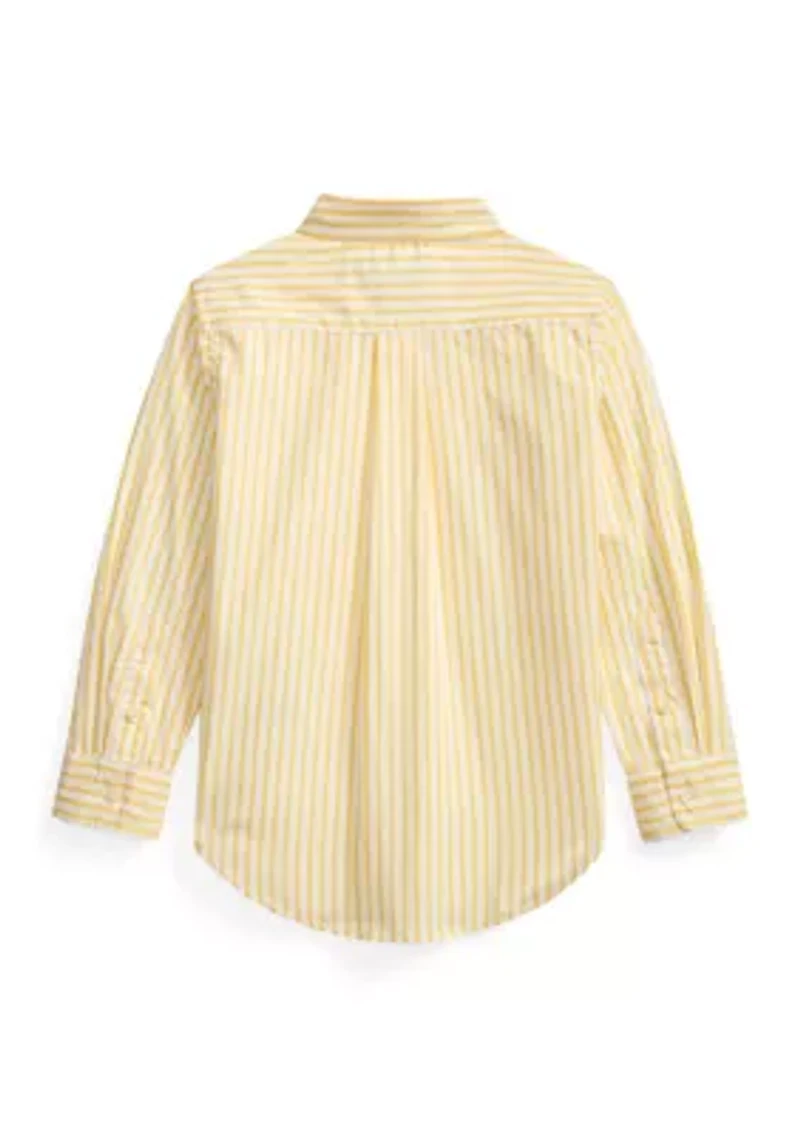 Boys 2-7 Plaid Cotton Poplin Shirt