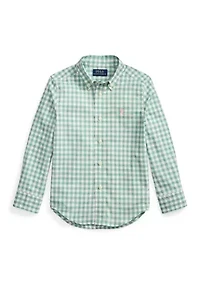 Boys 2-7 Plaid Cotton Poplin Shirt