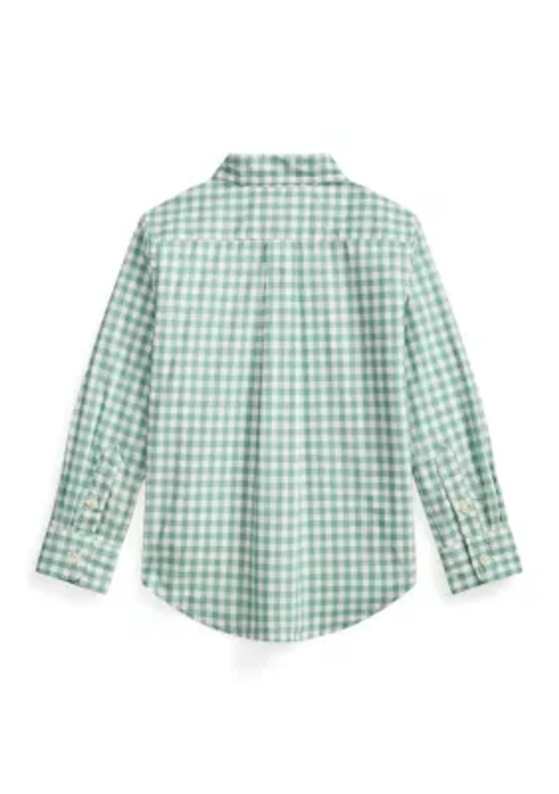 Boys 2-7 Plaid Cotton Poplin Shirt