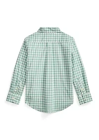 Boys 2-7 Plaid Cotton Poplin Shirt