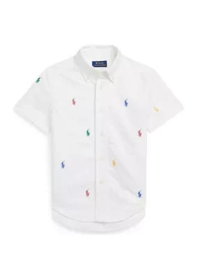 Boys 2-7 Polo Pony Oxford Short Sleeve Shirt